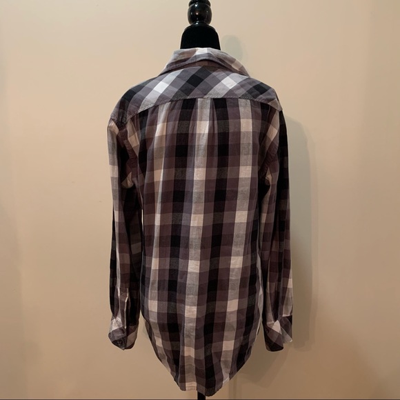 TNA Women’s Plaid Oversize Fit Button Up, Small - Picture 3 of 9